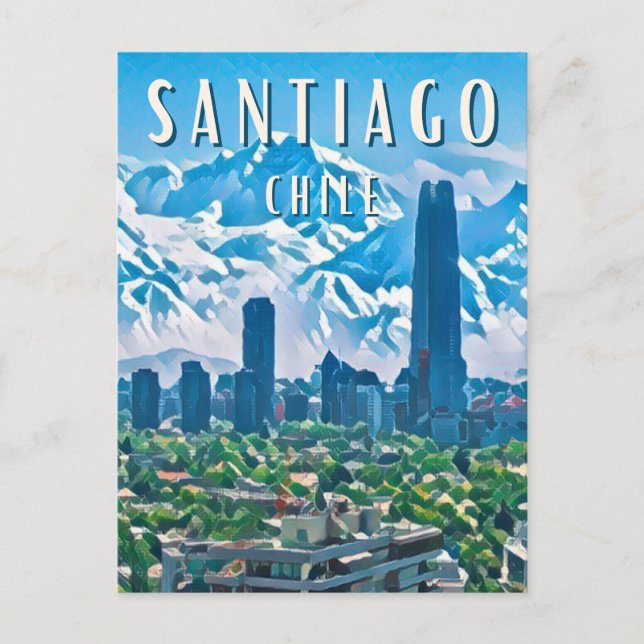 Cartão Postal Santiago : La ville cosmopolite  (Frente)