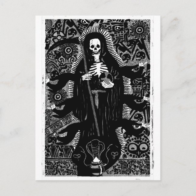 Cartão Postal Santisima Muerte (Frente)