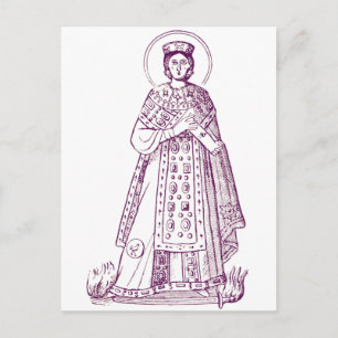 Cartão Postal Santo Agnes do mosaico grego de Roma