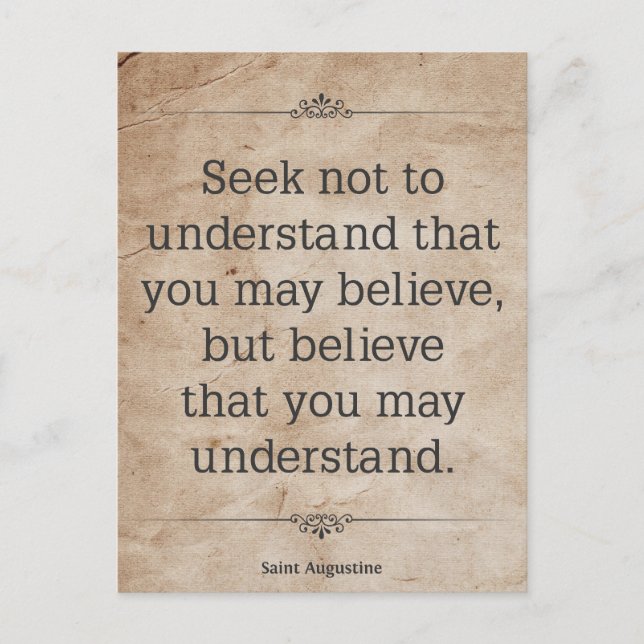 Cartão Postal Santo Agostinho #4 (Frente)