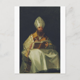 Cartão Postal Santo Ambrose por Francisco de Goya