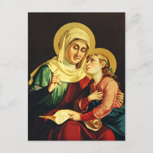 Cartão Postal Santo Ann e Virgem Maria