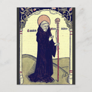Cartão Postal Santo Bento de Nursia Abade Monte Cassino
