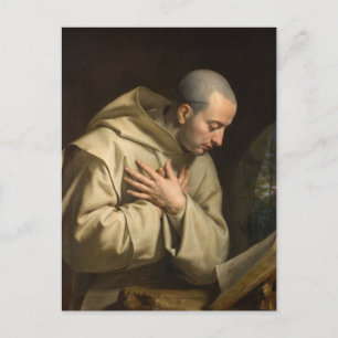 Cartão Postal Santo Bruno por Philippe de Champaigne