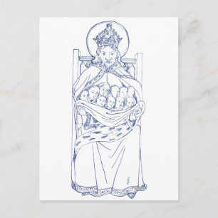 Cartão Postal Santo Brychan Brycheiniog eremita