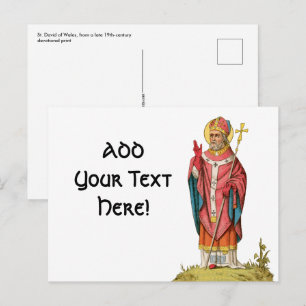 Cartão Postal Santo David do País de Gales (P 001)