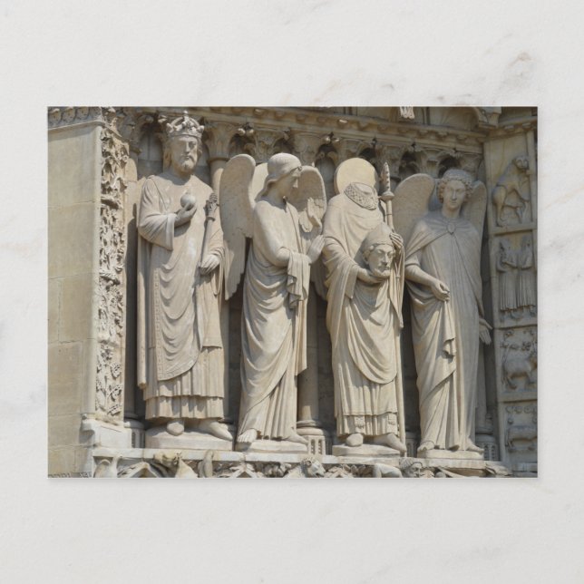 Cartão Postal Santo Denis Notre Dame de Paris (Frente)