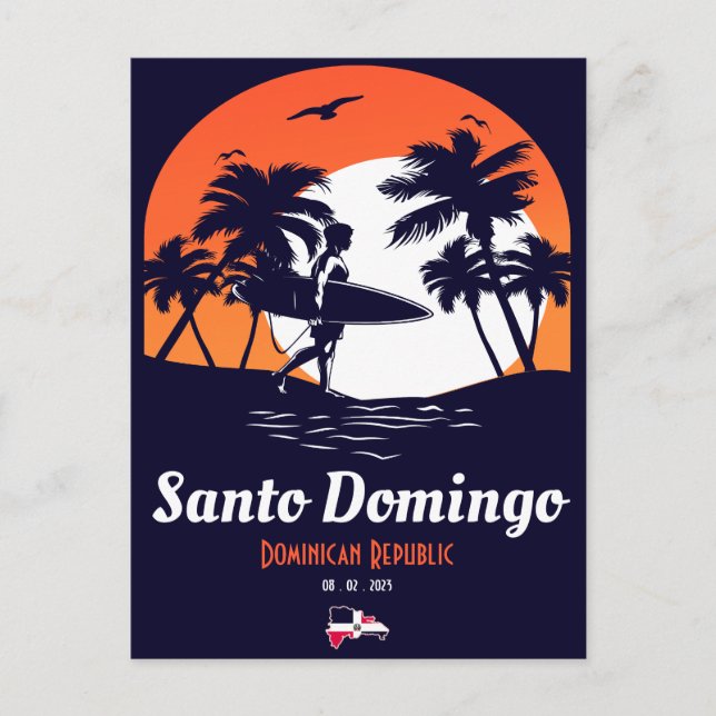 Cartão Postal Santo Domingo República Dominicana - Retro Souveni (Frente)