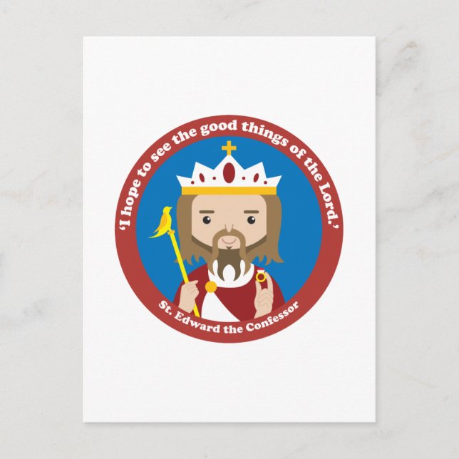 Cartão Postal Santo Eduardo, o Confessor (Frente)