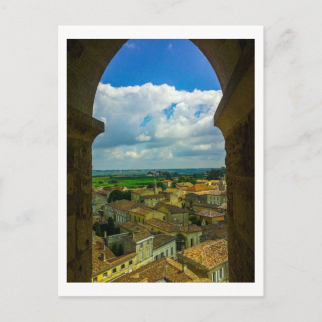 Cartão Postal Santo-Émilion France Architecture French Gironde (Frente)