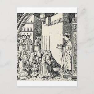 Cartão Postal Santo Estêvão o Protomártir Iconografia de Arte Fi