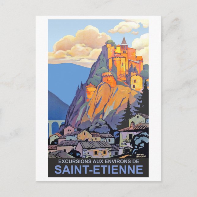 Cartão Postal Santo Etienne, França (Frente)