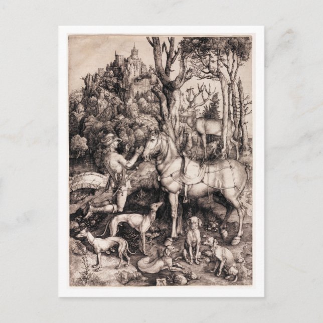 Cartão Postal Santo Eustace c. 1501 (Frente)