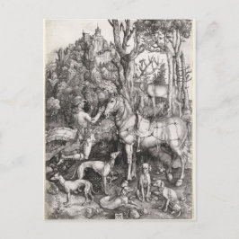 Cartão Postal Santo Eustace Engrave por Albrecht Durer