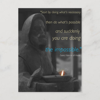 Cartão postal santo Francis
