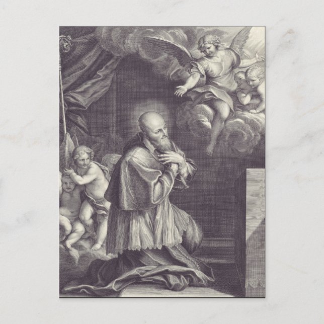 Cartão Postal Santo Francis de Sales Doctor of the Church (Frente)