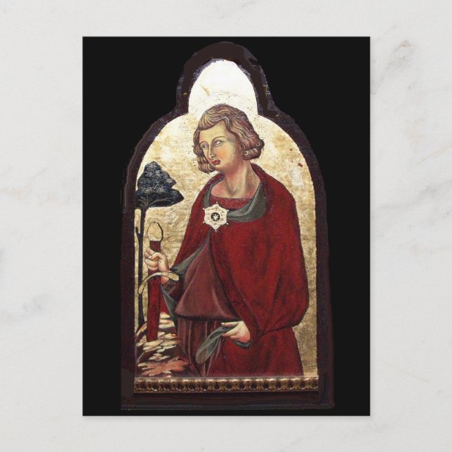 CARTÃO POSTAL SANTO GALGANO / LENDA DA ESPADA NA ROCHA (Frente)