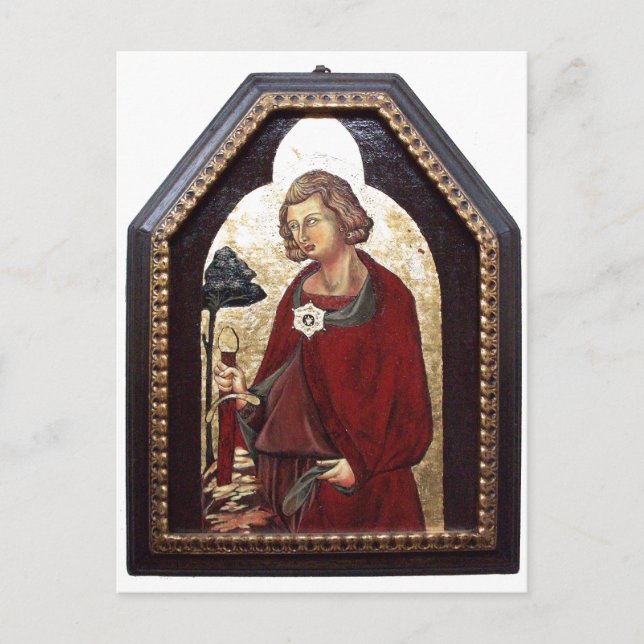 CARTÃO POSTAL SANTO GALGANO / LENDA DA ESPADA NA ROCHA (Frente)