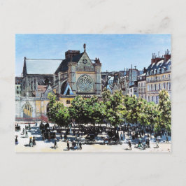 Cartão Postal Santo Germain l'Auxerrois Claude Monet