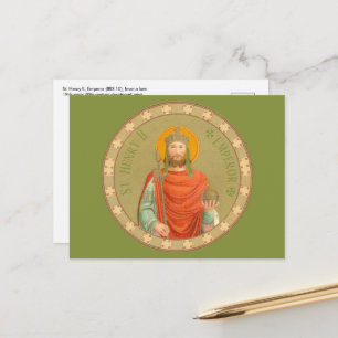Cartão Postal Santo Henrique II, Imperador (BBS 10)