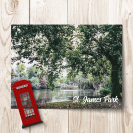 Cartão Postal Santo James Park Em Londres