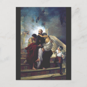 Cartão Postal Santo João de Deus Padroeiro dos Hospitais Arte Ca