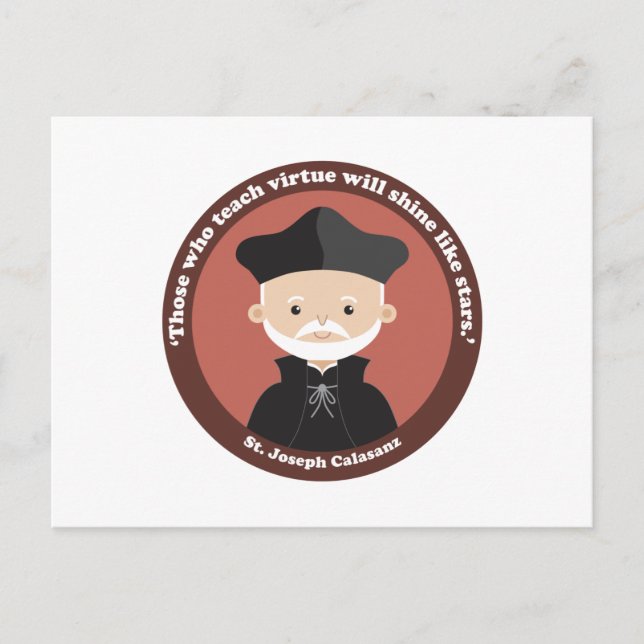 Cartão Postal Santo José Calasanz (Frente)