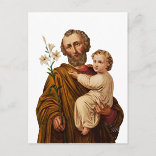 Cartão Postal Santo Joseph Guardian da Santa Família