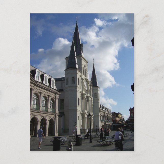 Cartão Postal Santo Louis Catedral Nova Orleans Louisiana (Frente)