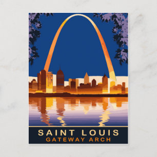 Cartão Postal Santo Louis, Gateway Arch, Viagem