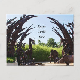 Cartão Postal Santo Louis Zoo