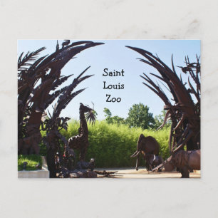 Cartão Postal Santo Louis Zoo