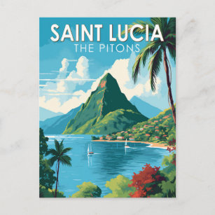 Cartão Postal Santo Lúcia, A Vintage Viagem de Arte Pitões
