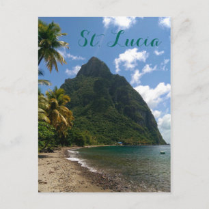 Cartão postal santo Lucia Gros Piton