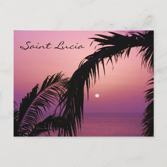 Cartão Postal Santo Lucia Purple Paradise Sunset (Frente)