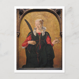 Cartão Postal Santo Lucy por Francesco del Cossa