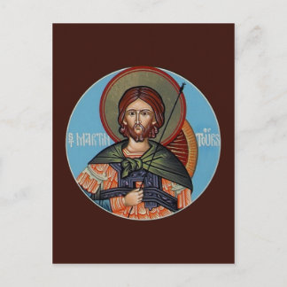 Cartão Postal Santo Martin de Tours Prayer Card