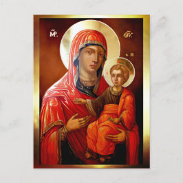 Cartão Postal Santo Mary Teotokos