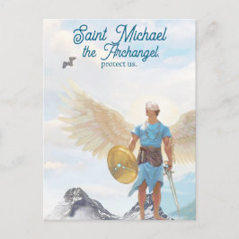 Cartão Postal Santo Michael, o Orador de Proteção Arcanjo