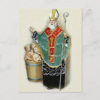 Cartão Postal Santo Nicholas Rescuting Children