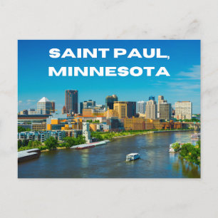 Cartão Postal Santo Paul Minnesota Postcard Souvenir