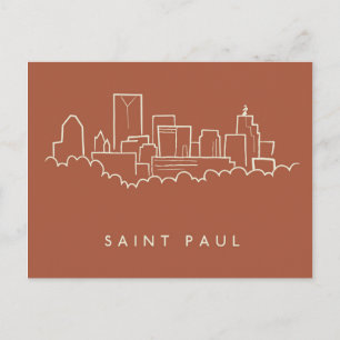 Cartão Postal Santo Paul, Minnesota Skyline