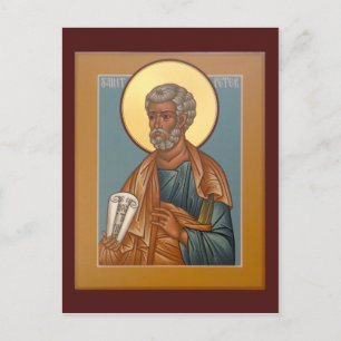 Cartão Postal Santo Peter Prayer Card