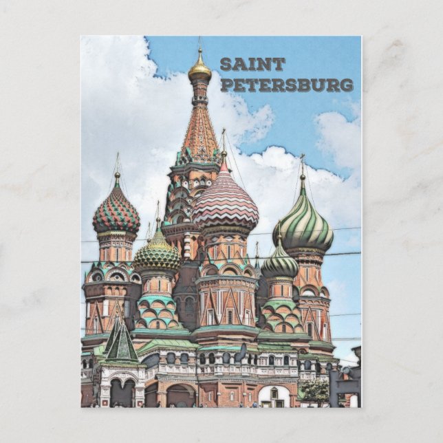 Cartão Postal Santo Petersburgo, Rússia (Frente)