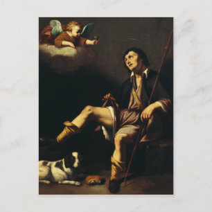 Cartão Postal Santo Roch e o Anjo pela Cara François