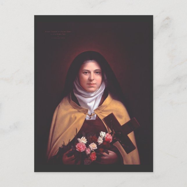 Cartão Postal Santo Therese de Lisieux (Frente)