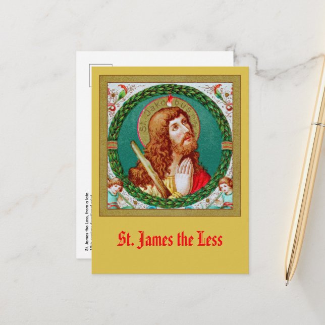 Cartão Postal Santo Tiago Menor (JMAS 05) (Frente/Verso In Situ)