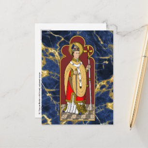 Cartão Postal Santo Tomás Becket com Espada (M 033; Colorido)