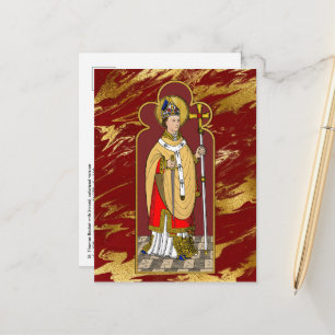 Cartão Postal Santo Tomás Becket com Espada (M 033; Colorido)