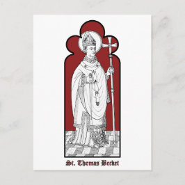 Cartão Postal Santo Tomás Becket segurando uma espada (M 033)